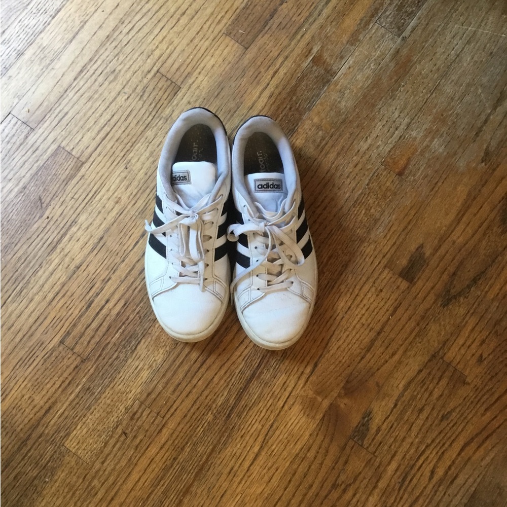 Black and White Adidas shoes good condition
